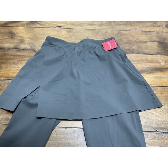 NWT SPANX Booty Boost Active Skirt Around 7/8 Leggings Medium Dark Palm - Picture 7 of 14